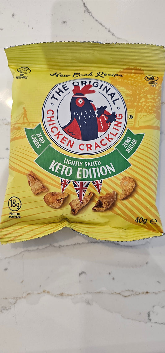 4 Packs The Original Chicken Crackling - Lightly Salted (Keto Edition)40g
