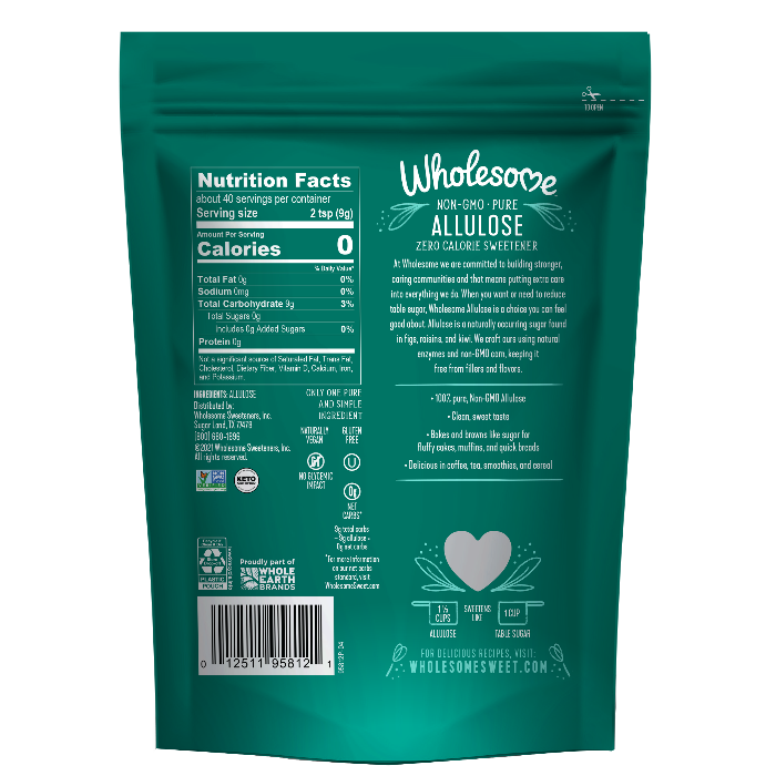 Wholesome Allulose Sweetener 340g