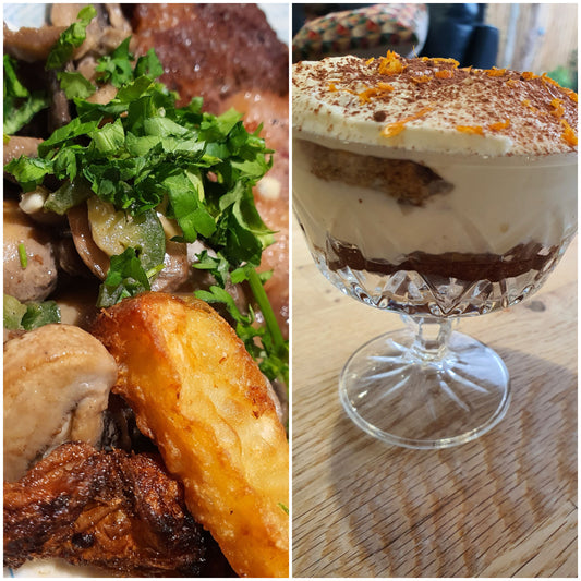 Dinner, Dessert and ... well, Happy Valentines Day 💜🧡