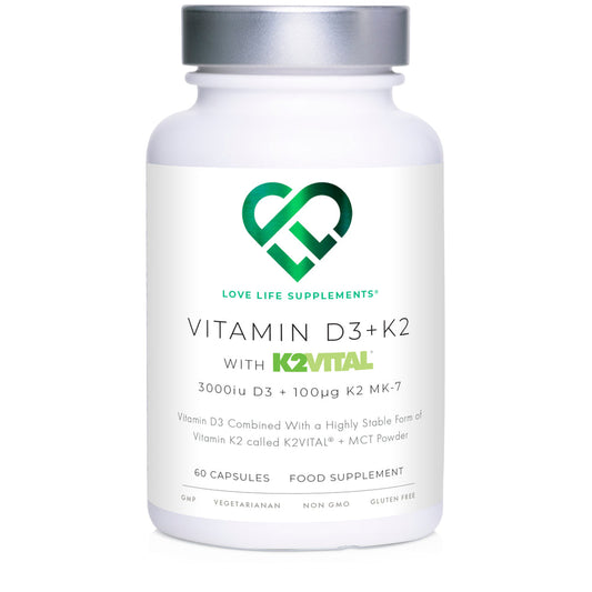 VITAMIN D3 + K2 (K2VITAL)
D3 3000IU | K2 100ΜG (K2 VITAL) | 60 CAPSULES